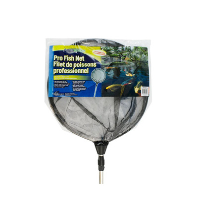 98561 Pro Fish Net Round with Black Soft Netting (w/ Extendable Handle)